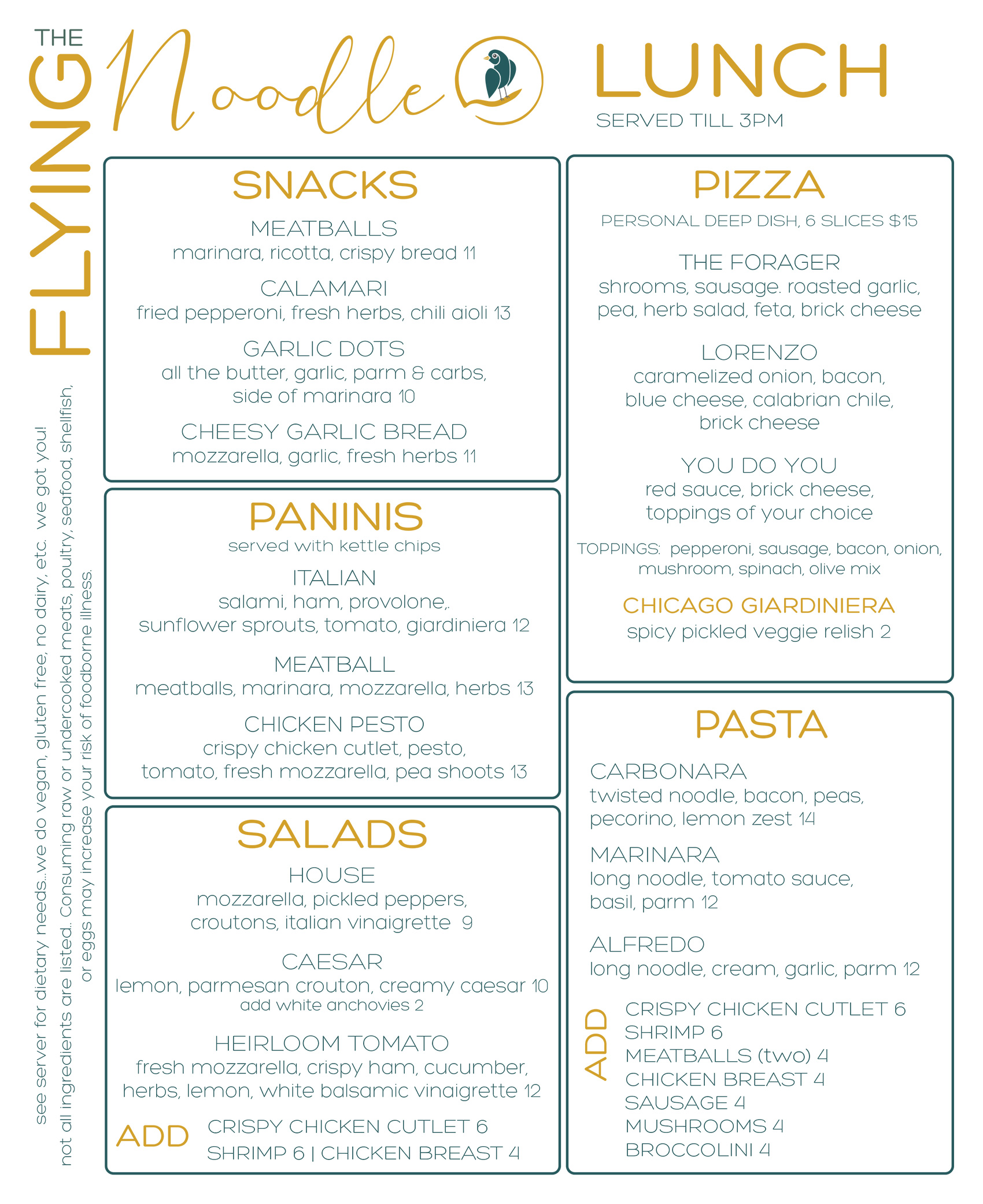 The Flying Noodle Italian Pasta House Traverse City, MI